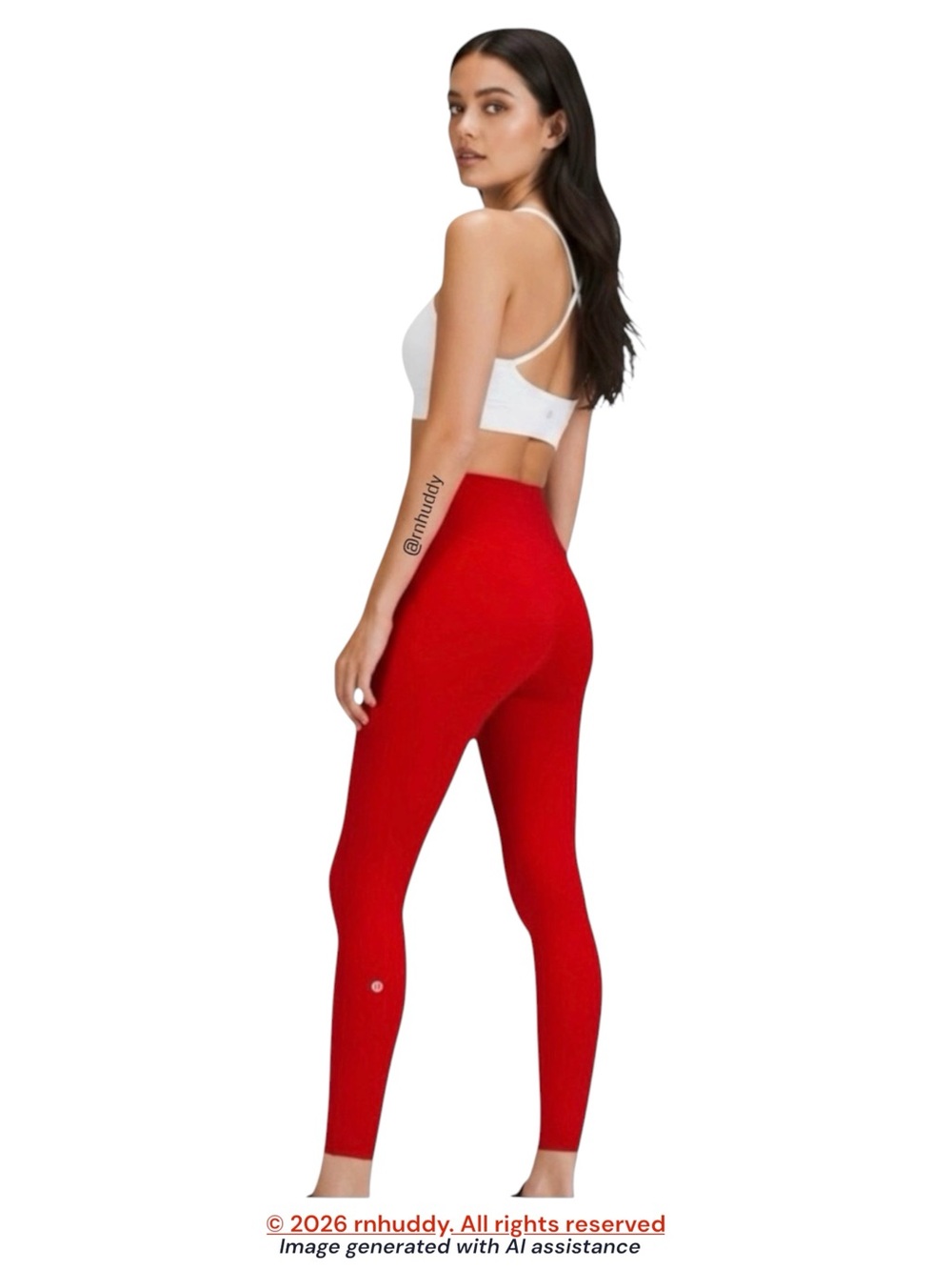 Lululemon size 12 red base pace 25” high waisted tight